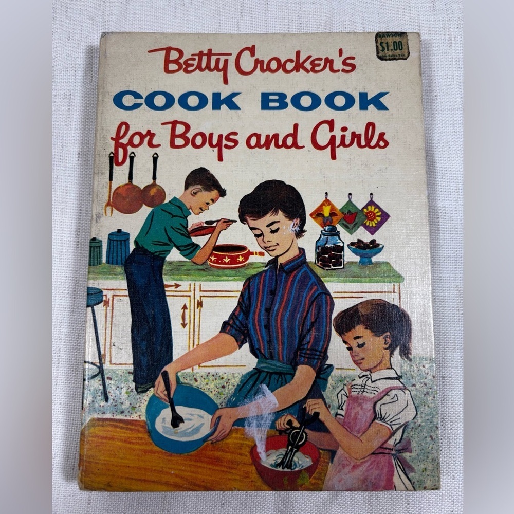 Betty Crocker’s Cook Book for Boys and Girls 1957 1st Ed 7th Print Spiral